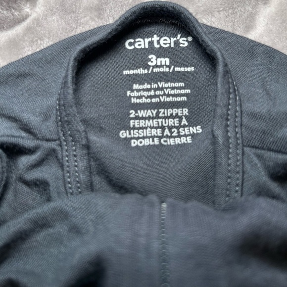 Carter’s 3-Pack Baby Long-Sleeve Zip Footies- Size 0-3M - Picture 5 of 12